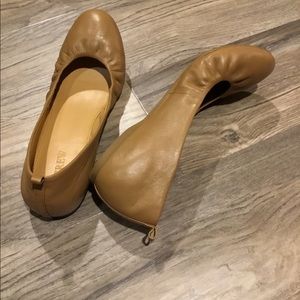 J. Crew flats, 100% leather upper